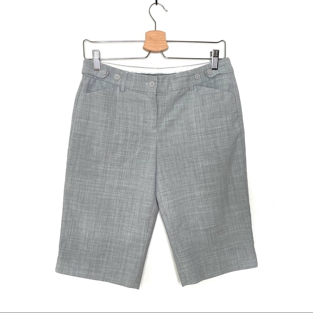 Express Design Studio | Gray Bermuda Editor Shorts